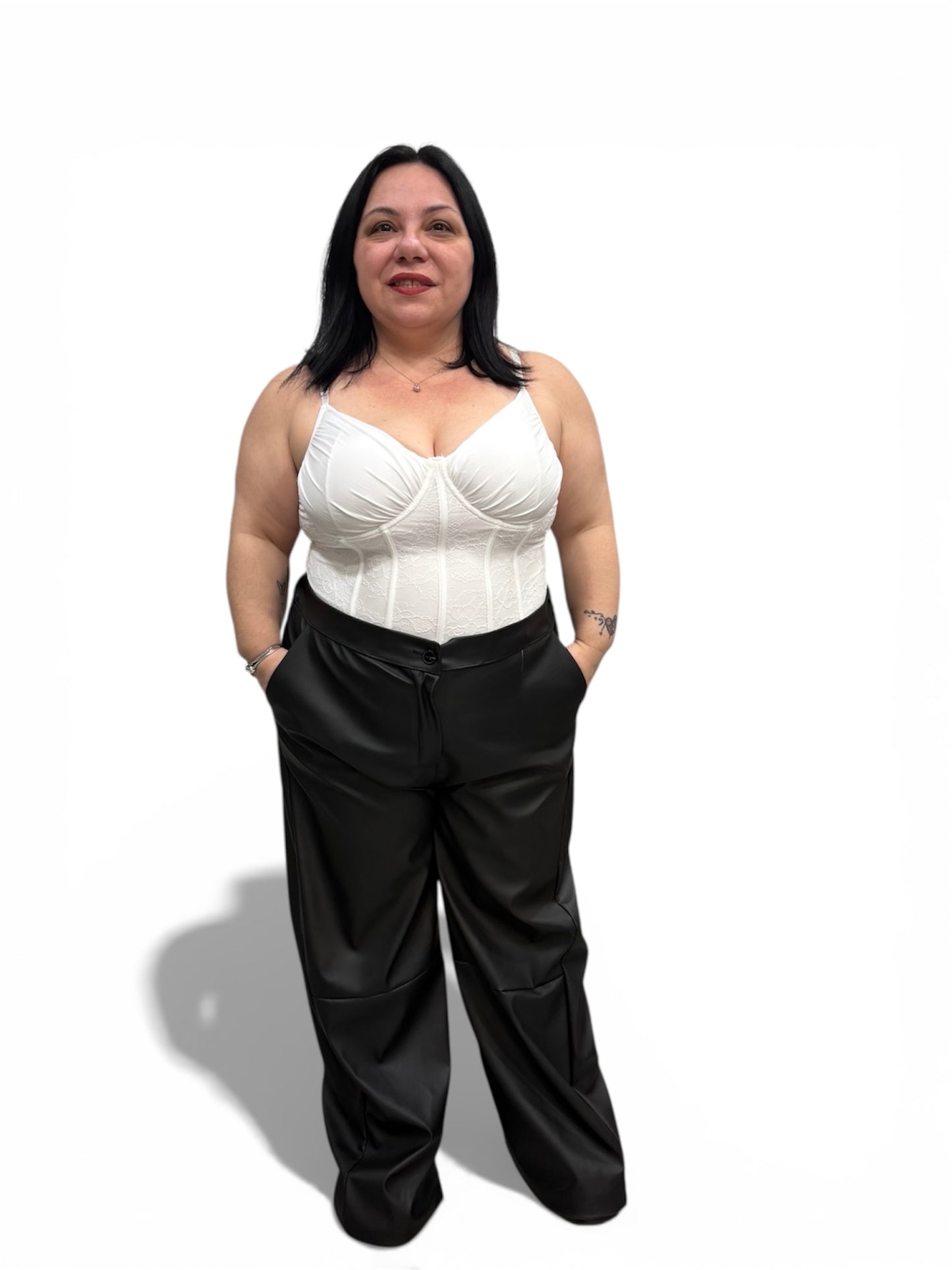 Pantalone in ecopelle