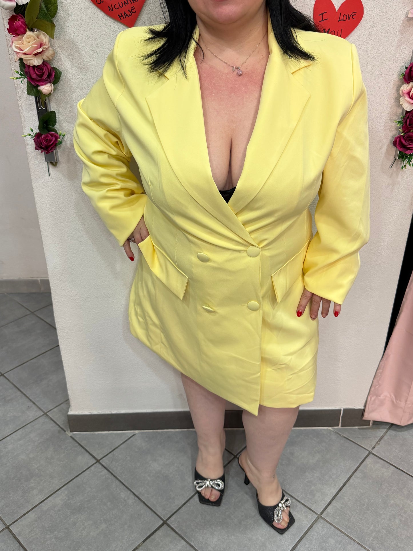 vestito giacca curvy