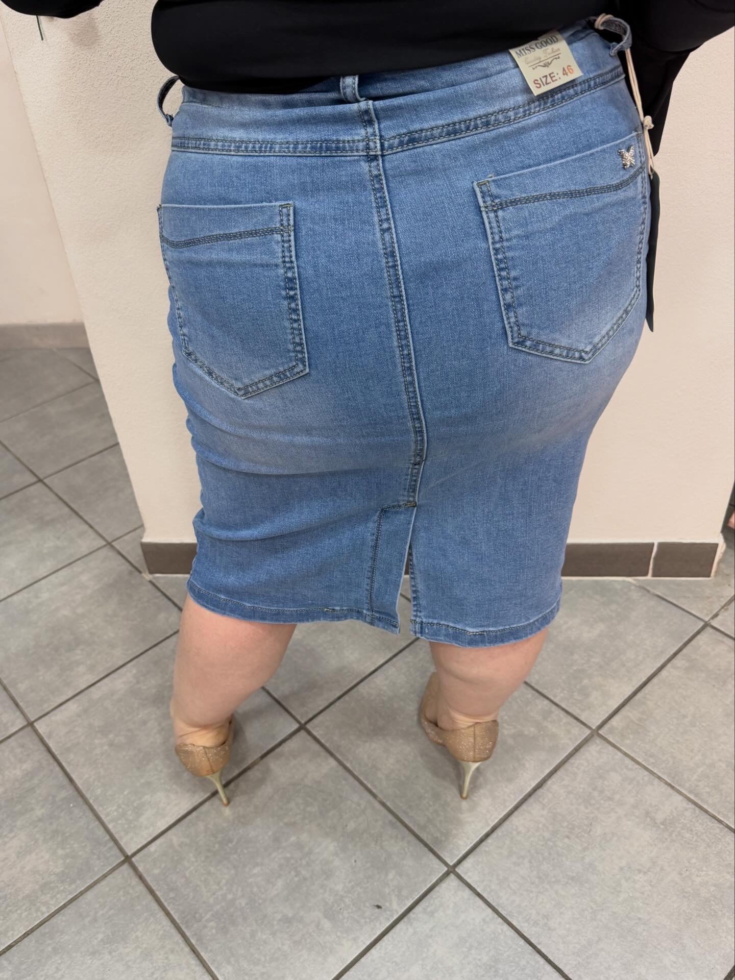 gonna di jeans elastica