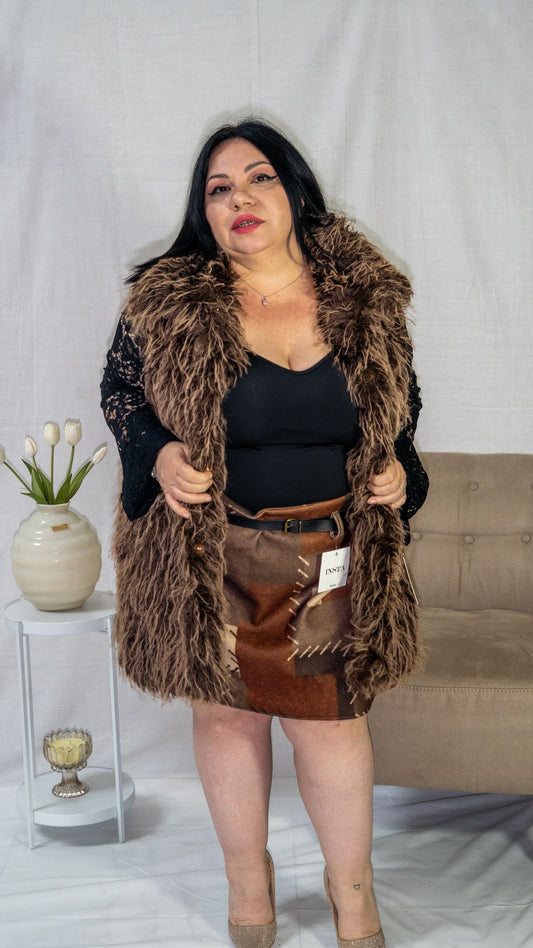 Smanicato Pelliccioso con chiusura ciappette