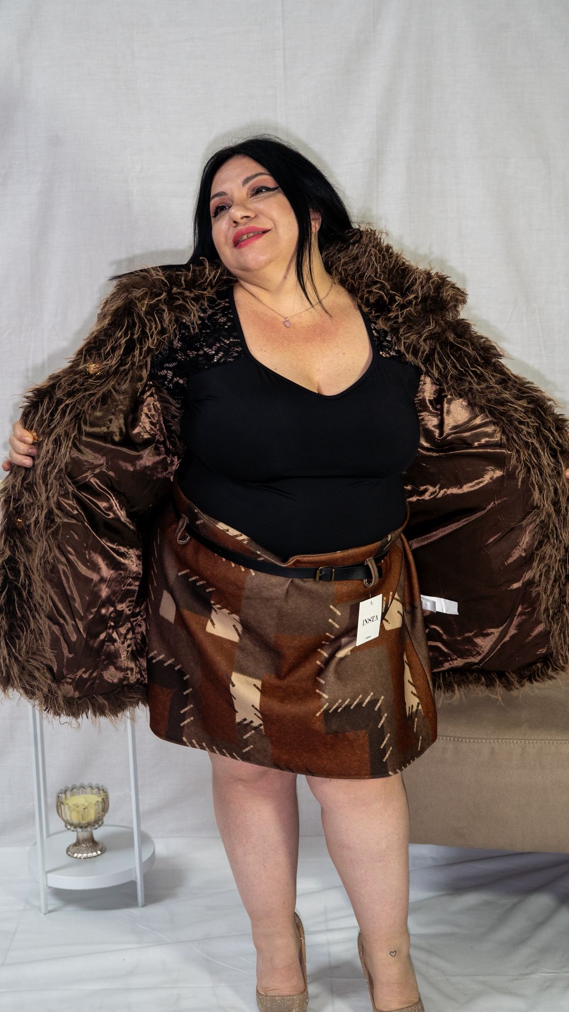 Smanicato Pelliccioso con chiusura ciappette